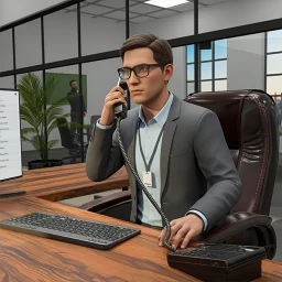 Icône de Office manager jeu simulateur
